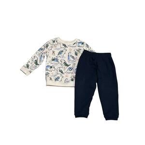 Garanimals 24M Dino Sweatshirt & Navy Jogger Set